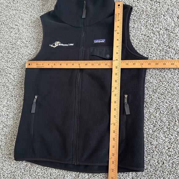 Patagonia Synchilla Mens Sz Medium Fleece Vest Black M Zip Up/Pockets - Picture 6 of 8